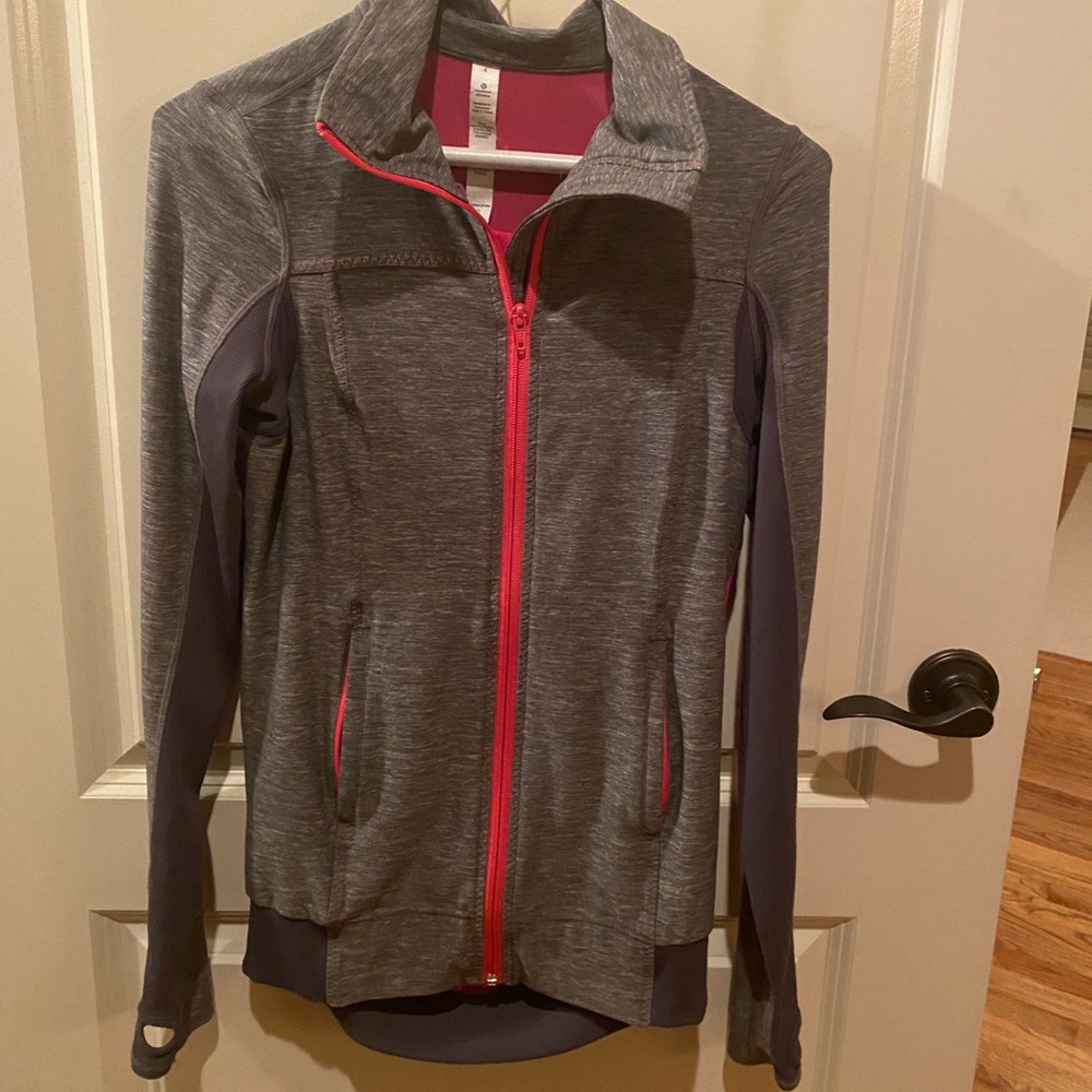 Lululemon Athletica Grey/Pink Jacket Size 4